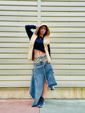 Desigual 沖縄 STAFFさん（レディース・160cm）の冬コーディネート