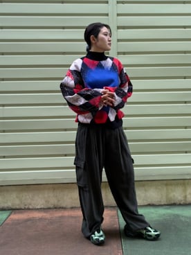 「ニツト」｜Desigual 沖縄 STAFFさん（レディース・160cm）の秋コーディネート