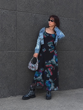 Desigual 沖縄 STAFFさん（レディース・160cm）の秋コーディネート