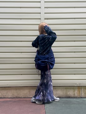 「Desigual（デシグアル）の【Desigual×Collina Strada】BLACKBURBANKCOLLINA ワンピースノースリーブ ブラック（ワンピース、その他）」を使った、Desigual 沖縄 STAFFさん（レディース・160cm）の春コーディネート