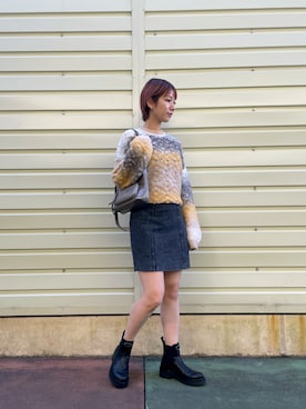 Desigual 沖縄 STAFFさん(レディース・160cm)の冬コーディネート