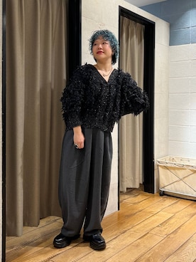 「体型カバー」｜ミノさんさん（レディース・154cm）の秋コーディネート