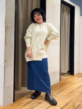「アイテム（スウェット）」を使った、ミノさんさん（レディース・154cm・20代）の秋コーディネート