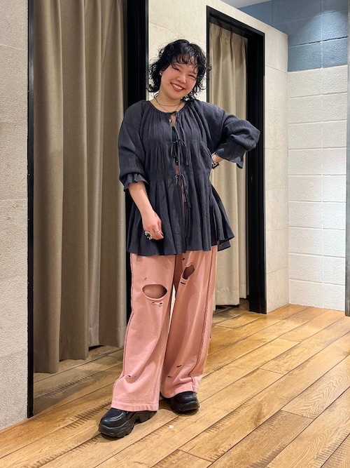 セール】リメイクスウェットワイドパンツ 288665（スウェット