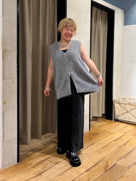 「アイテム（ベスト）」を使った、ミノさんさん（レディース・154cm・20代）の夏コーディネート