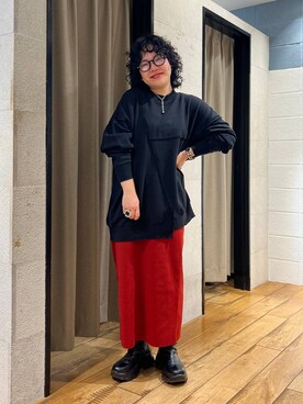 「アイテム（スウェット）」を使った、ミノさんさん（レディース・154cm・20代）の秋コーディネート