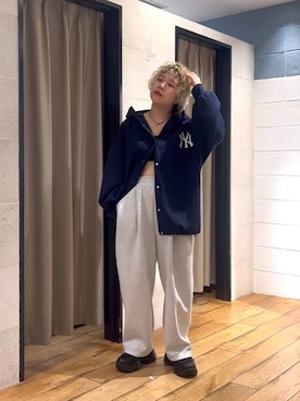 「アイテム（パーカー）」を使った、ミノさんさん（レディース・154cm・20代）の夏コーディネート