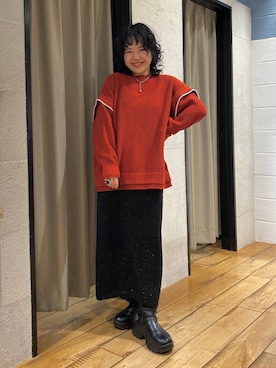 ミノさんさん（レディース・154cm）の冬コーディネート