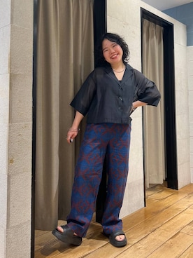 「透けにくい」｜ミノさんさん（レディース・154cm）の春コーディネート