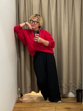 「LOWRYS FARM（ローリーズファーム）のソフトウラケプルオーバー  579079（スウェット）」を使った、ミノさんさん（レディース・154cm）の秋コーディネート