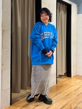 「アイテム（スウェット）」を使った、ミノさんさん（レディース・154cm・20代）の秋コーディネート