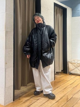 「アイテム（ブルゾン）」を使った、ミノさんさん（レディース・154cm・20代）の秋コーディネート