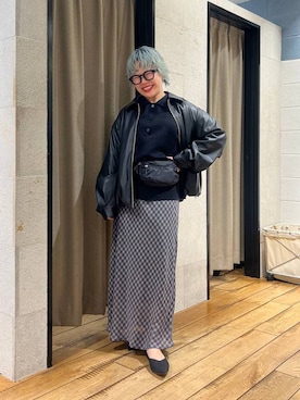 ミノさんさん(レディース・154cm)の冬コーディネート