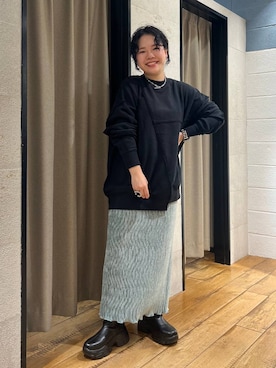 「アイテム（スウェット）」を使った、ミノさんさん（レディース・154cm・20代）の秋コーディネート