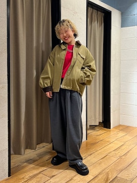 「アイテム（スウェット）」を使った、ミノさんさん（レディース・154cm・20代）の秋コーディネート