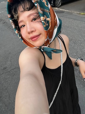 「アイテム（財布/小物）」を使った、ミノさんさん（レディース・154cm）の夏コーディネート