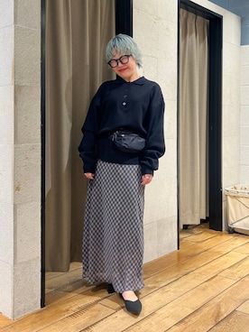 ミノさんさん(レディース・154cm)の冬コーディネート