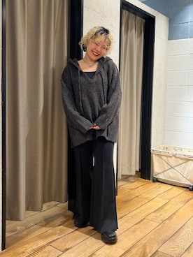 「アイテム（スウェットパンツ）」を使った、ミノさんさん（レディース・154cm・20代）の秋コーディネート