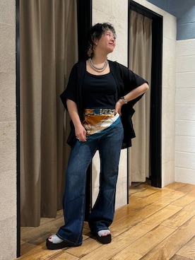 「LOWRYS FARM（ローリーズファーム）のアイテム（財布/小物）」を使った、ミノさんさん（レディース・154cm）の夏コーディネート
