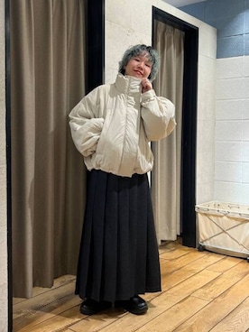 「アイテム（その他アウター）」を使った、ミノさんさん（レディース・154cm・20代）の秋コーディネート