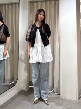 「FREE'S MART（フリーズマート）のアイテム（スニーカー）」を使った、miyuさん（レディース・164cm）の夏コーディネート