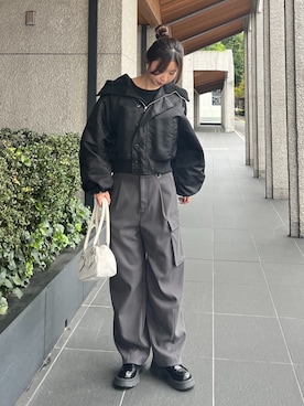 「FREE'S MART（フリーズマート）のアイテム（ジャケット/アウター）」を使った、miyuさん（レディース・164cm）の冬コーディネート