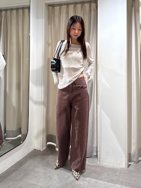 「FREE'S MART（フリーズマート）のアイテム（スニーカー）」を使った、miyuさん（レディース・164cm）の春コーディネート