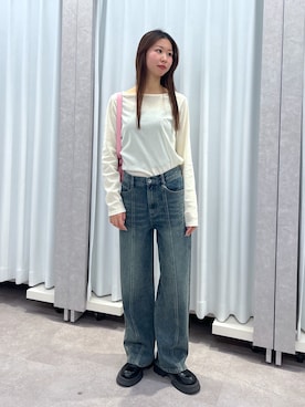 「FREE'S MART（フリーズマート）のアイテム（その他アウター）」を使った、miyuさん（レディース・164cm）の冬コーディネート