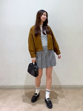 「FREE'S MART（フリーズマート）のアイテム（ブルゾン）」を使った、miyuさん（レディース・164cm）の冬コーディネート
