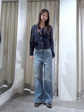 「FREE'S MART（フリーズマート）のハーフムーンバッグ（ハンドバッグ）」を使った、miyuさん（レディース・164cm）の秋コーディネート