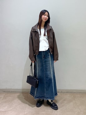 「FREE'S MART（フリーズマート）のアイテム（ブルゾン）」を使った、miyuさん（レディース・164cm）の冬コーディネート