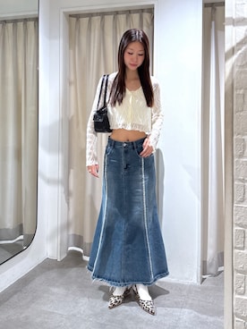 「FREE'S MART（フリーズマート）のアイテム（スニーカー）」を使った、miyuさん（レディース・164cm）の夏コーディネート