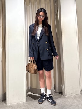 「FREE'S MART（フリーズマート）のアイテム（ジャケット/アウター）」を使った、miyuさん（レディース・164cm）の春コーディネート