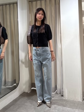 「FREE'S MART（フリーズマート）のアイテム（スニーカー）」を使った、miyuさん（レディース・164cm）の夏コーディネート
