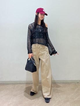 「FREE'S MART（フリーズマート）のアイテム（スニーカー）」を使った、miyuさん（レディース・164cm）の春コーディネート