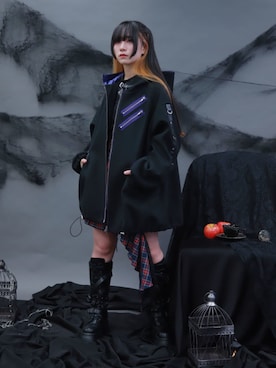 「アイテム（スカート）」を使った、ありさん（レディース・155cm）の秋コーディネート