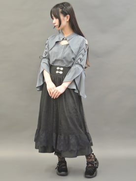 「axes femme POETIQUE（アクシーズファムポエティック）のアイテム（レッグウェア）」を使った、ありさん（レディース・155cm）の秋コーディネート
