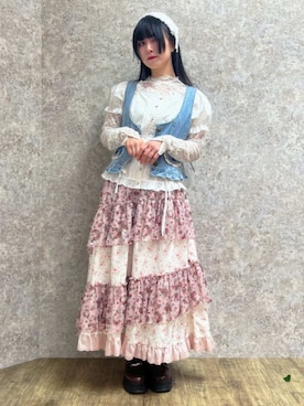 「アイテム（カチューシャ）」を使った、ありさん（レディース・155cm）の秋コーディネート