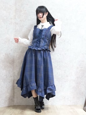 「アイテム（タンクトップ）」を使った、ありさん（レディース・155cm）の秋コーディネート