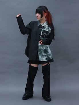 「アイテム（シャツ/ブラウス）」を使った、ありさん（レディース・155cm）の秋コーディネート
