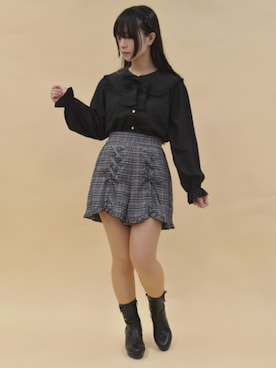 「axes femme POETIQUE（アクシーズファムポエティック）のアイテム（パンツ）」を使った、ありさん（レディース・155cm）の秋コーディネート