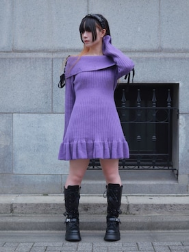 「アイテム（その他アンダーウェア/インナー）」を使った、ありさん（レディース・155cm）の秋コーディネート