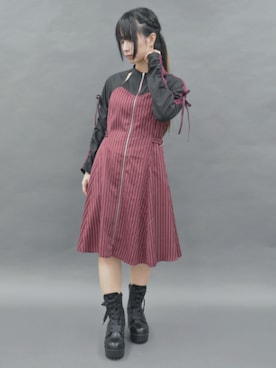「ミリタリーコーデ」｜「アイテム（ワンピース/ドレス）」を使った、ありさん（レディース・155cm）の秋コーディネート