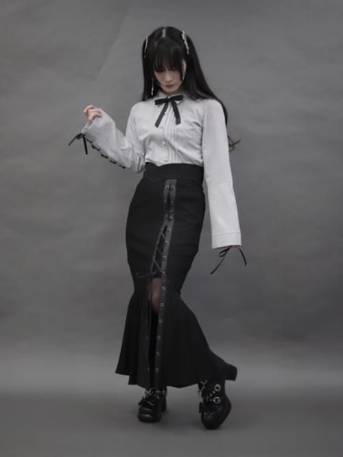 axes femme POETIQUE ヘアクリップ レースアップヘアクリップ