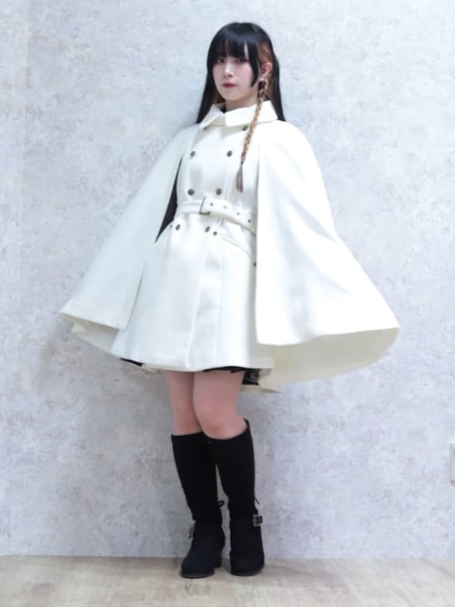 セール】ダブルボタンケープコート（ダッフルコート）｜axes femme