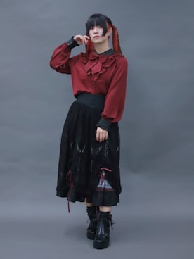 「アイテム（バレッタ/ヘアクリップ）」を使った、ありさん（レディース・155cm）の秋コーディネート