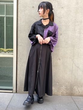 「AXES-X（アクシーズエックス）のアイテム」を使った、ありさん（レディース・155cm）の夏コーディネート