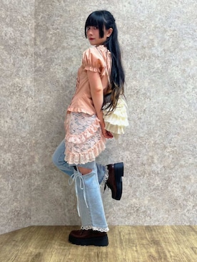 「アイテム（その他ヘアアクセサリー）」を使った、ありさん（レディース・155cm）の秋コーディネート
