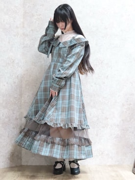 「アイテム（ワンピース）」を使った、ありさん（レディース・155cm）の秋コーディネート