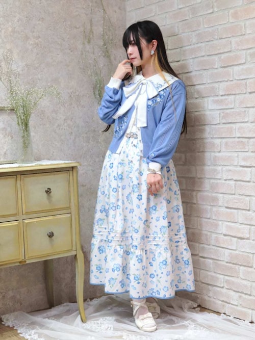 rafsimonブレスレット　fakemink着用 ネモフィラモチーフブレス（ブレスレット）｜axes femme（アクシーズ